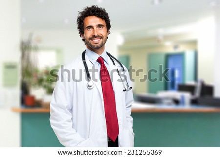 Portrait of a friendly doctor smiling