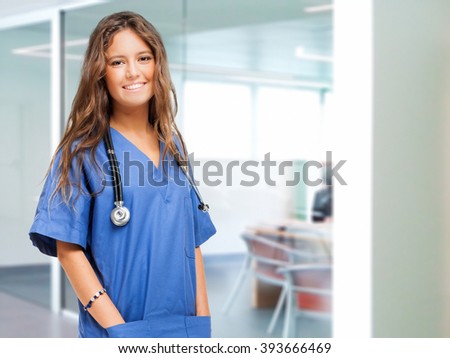 Portrait of a beautiful smiling nurse