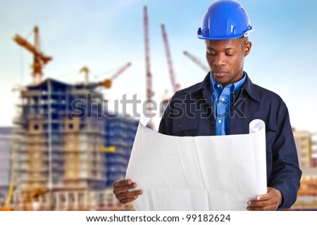 Portrait of an engineer at work