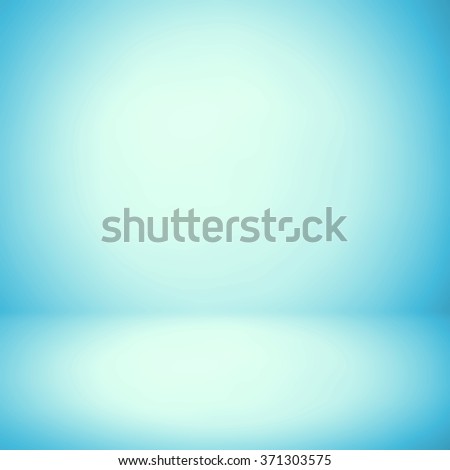 Abstract background texture of light blue and gray gradient wall, flat floor. for product.