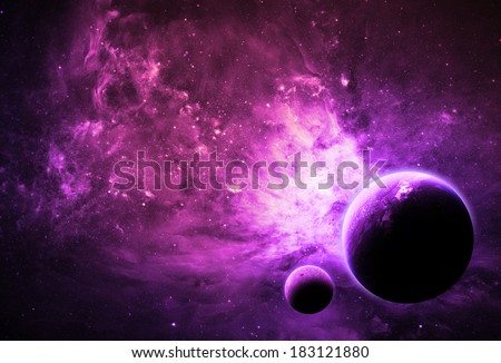Purple Alien World - Elements of this Image Furnished By NASA
