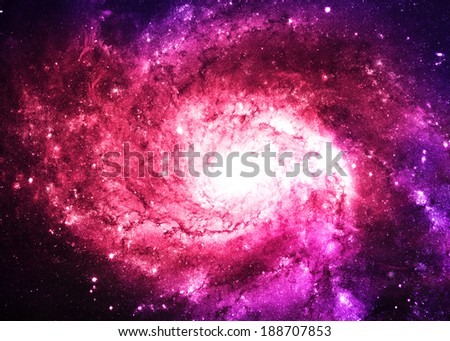 Pink galaxy - Elements of this Image Furnished By NASA