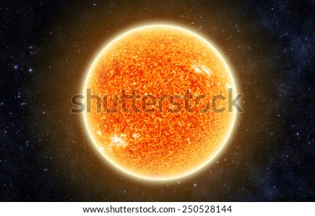 The Sun in Space - Elements of this Image Furnished By Nasa