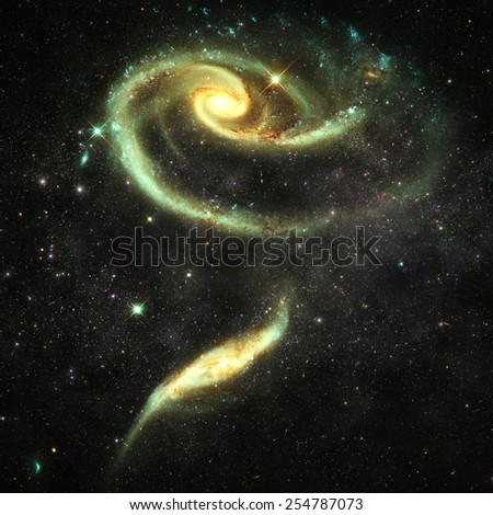 Green Rose Galaxy - Elements of this Image Furnished by NASA