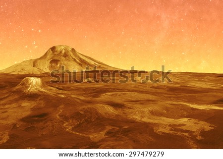 Mars Surface - Elements of this Image Furnished By NASA