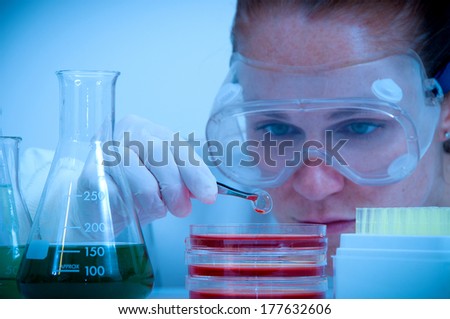 Scientists at work in the lab