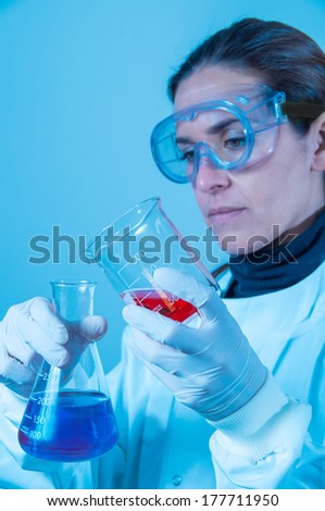 Chemists at work in the lab