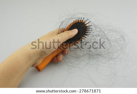 A lot of  hair, fall out of your head after combing hair.