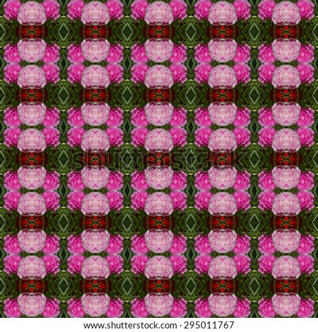 Portulaca flower, small flower planted in the garden, have pink color seamless use as pattern and wallpaper.