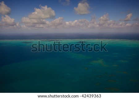 Arlington Reef aerial view Great Barrier Reef