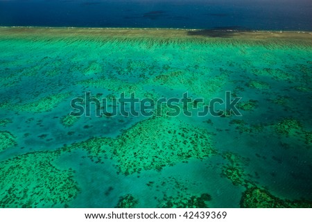 Arlington Reef Aerial View Great Barrier Reef