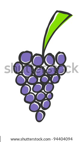 drawn grapes