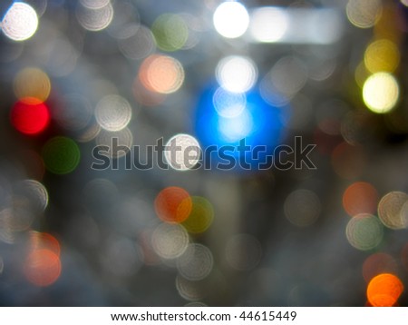 Abstract red blue green white yellow lights background