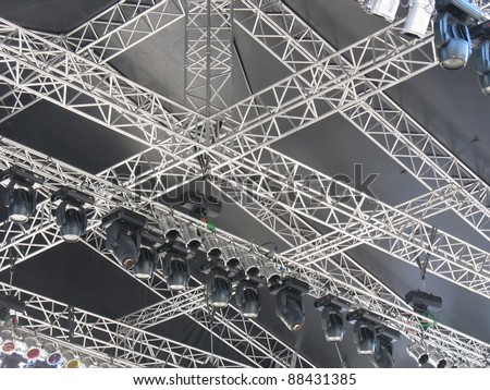 structures of stage illumination lights equipment and projectors