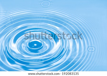 Abstract blue circle water wave ripple. Liquid texture background.