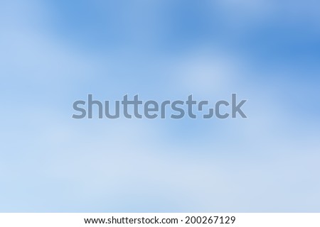 Abstract blur blue and white background.
