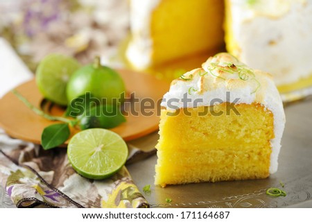 Lemon Meringue Pie with lime