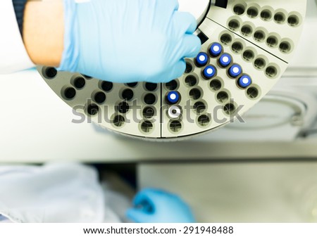 Preparing Sample for   a Machine in an Analysis Laboratory