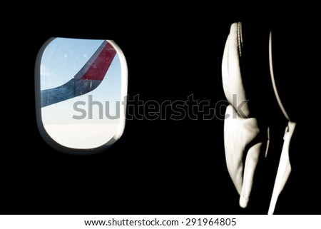 Wing and illuminated flight Seat in flight