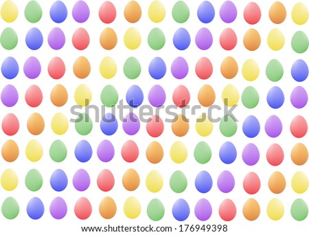 pastel colored and pretty  easter eggs