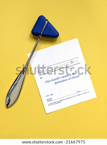 Reflex Hammer with Script for Vacation