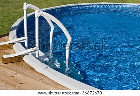 Above Ground Pool and Ladder