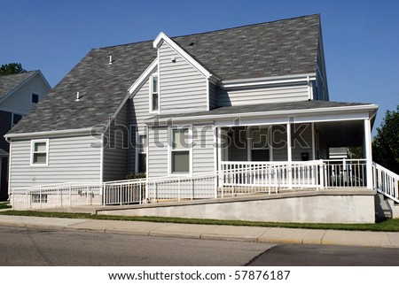 House with Wheelchair Ramp