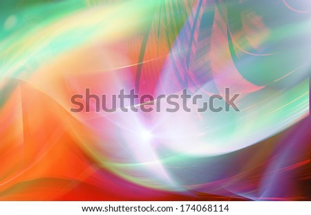 Colorful wide format abstract modern design