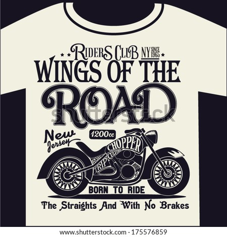 motorcycle graphic design for t shirt stock vector motorcycle graphic design for t shirt stock vector