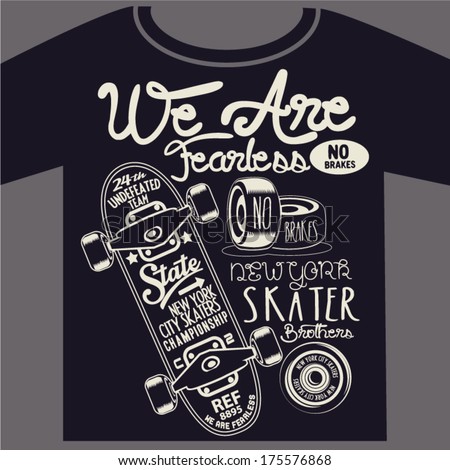 skateboard graphic design for t-shirt skateboard graphic design for t-shirt