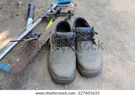 Old Safety Shoes