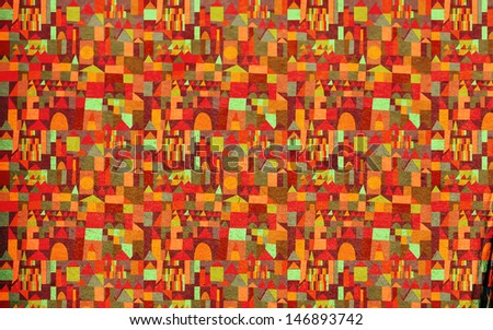 Homes background funny pattern on the paper texture