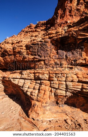rock formations in  Kings canyon in Central Australia
