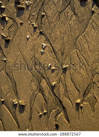 tide in the sea sand painting, Nusa Penida, Indonesia