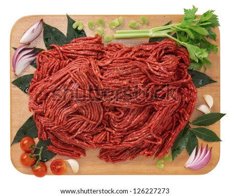 Minced horse meat