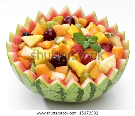 fruit salad clipart. stock photo : Fruit salad