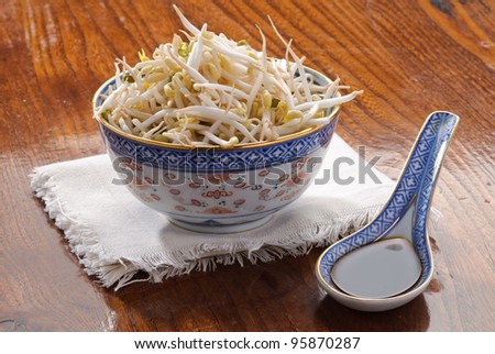 Soy sprouts and soy sauce