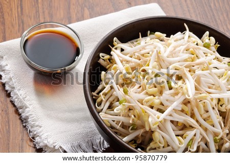 Soy sprouts and soy sauce