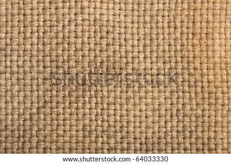 Burlap texture. Sack cloth fragment. Background for a variety of graphic arts.