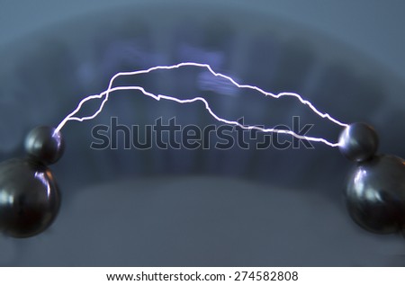 This artificially created by an electrical discharge in the air