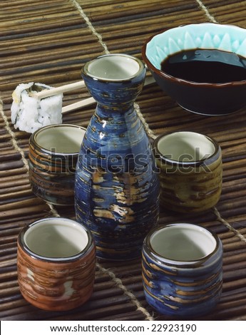 Bamboo Sake Set