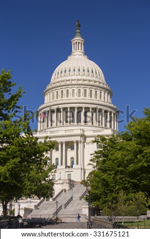 WASHINGTON, DC, USA - MAY 2, 2013: United States Capitol building.