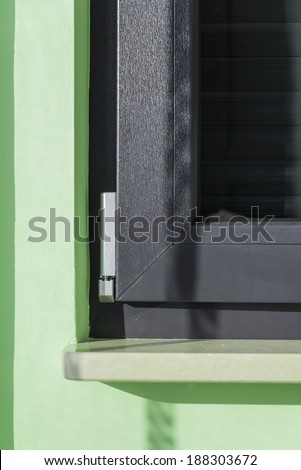 Plastic window frame profile