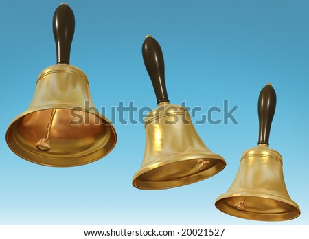 Cartoon Hand Bell