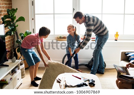 Kids helping house chores