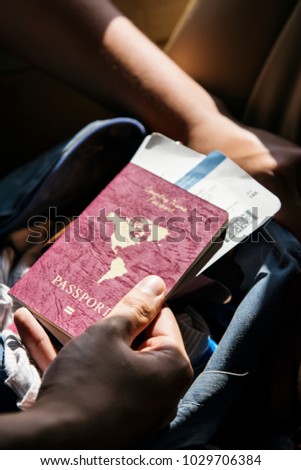 Passport and travel tickets