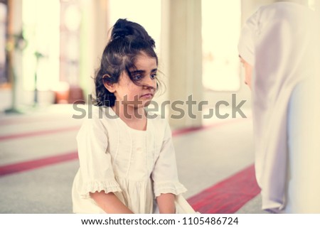 Muslim girl in sunday school