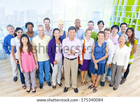 Group of Business People in Casual Office Environment