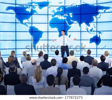 Businessman Presenting in the Meeting Room