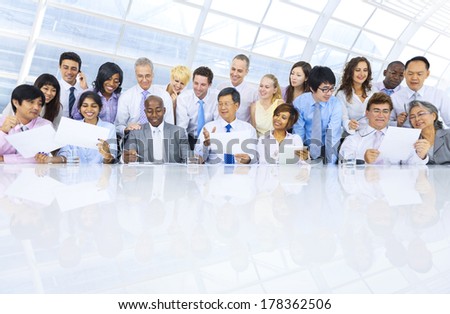 Group of Diverse Business People Meeting in Office